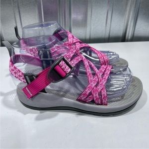 Chaco Sandals Kids Size 3 Pink Gray J180014